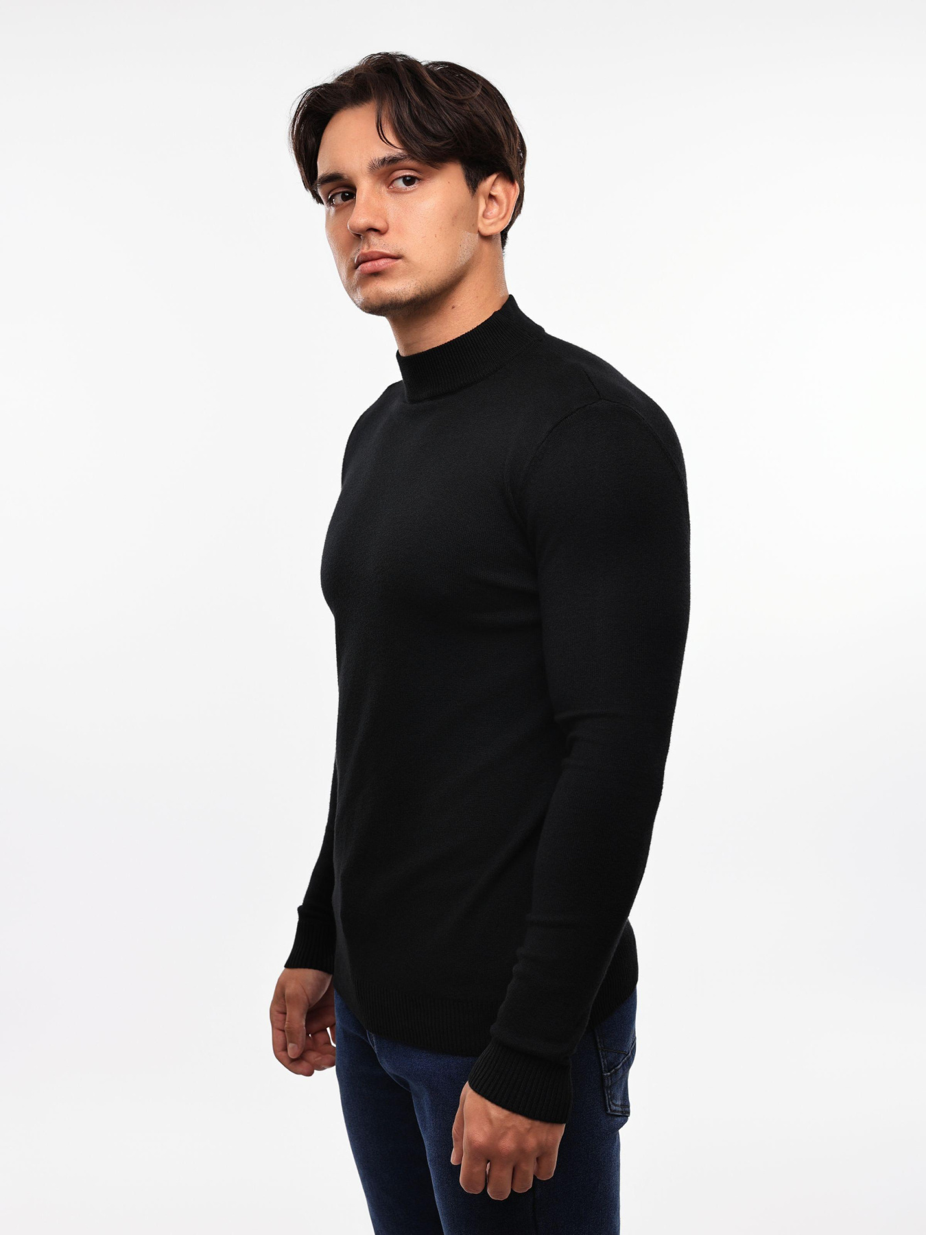 Гольф вязаный мужской Чёрный STREAM модель 689134 Фото