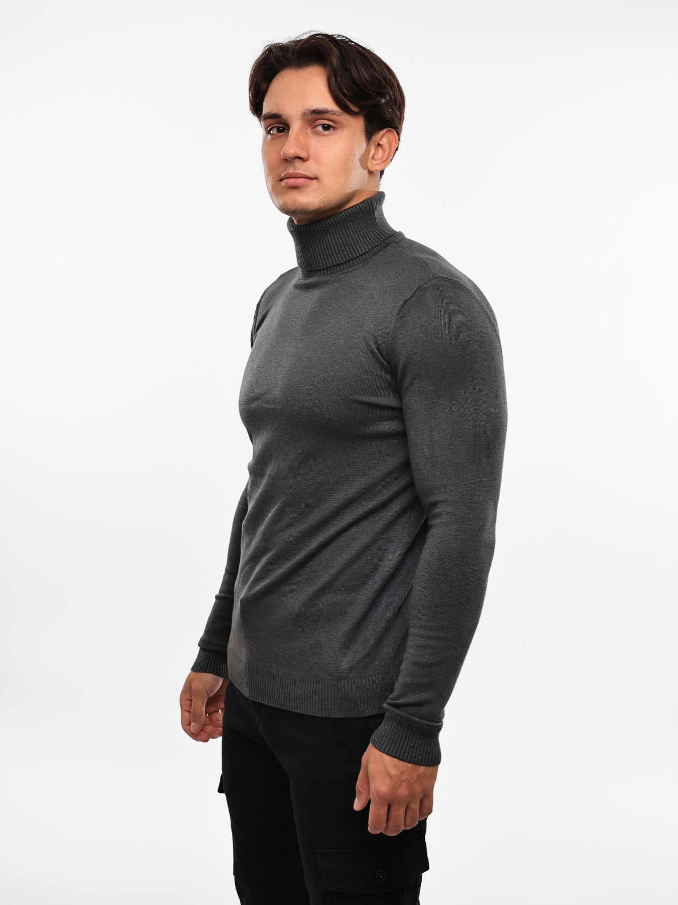 Гольф вязаный мужской Серый STREAM модель 689135 Фото