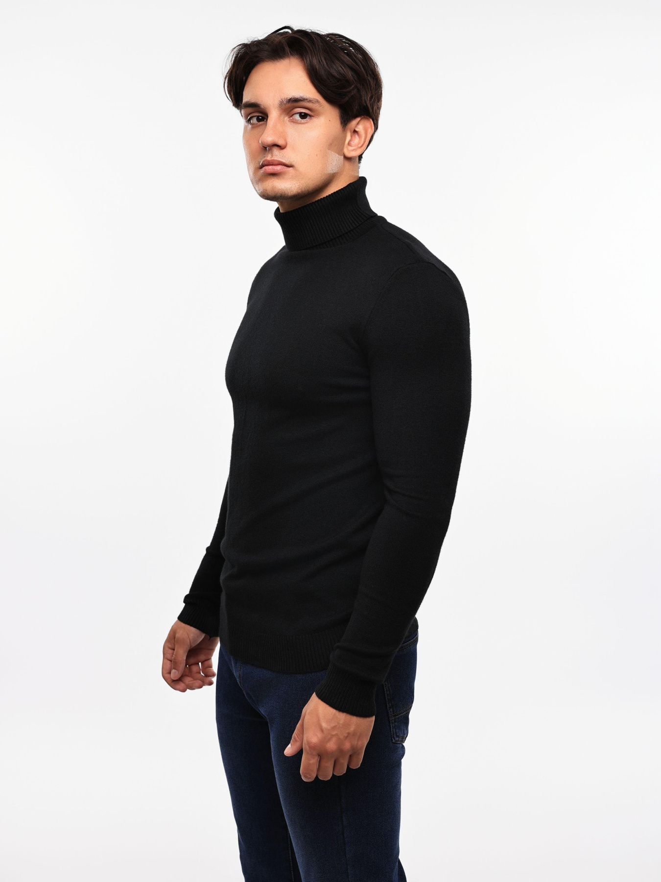 Гольф вязаный мужской Чёрный STREAM модель 689136 Фото