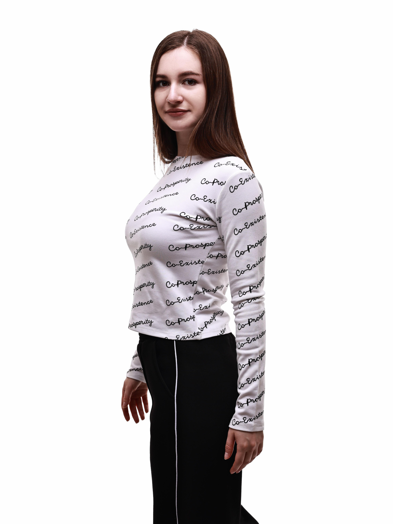 Лонгслив женский Белый LUMO модель 688019 Фото