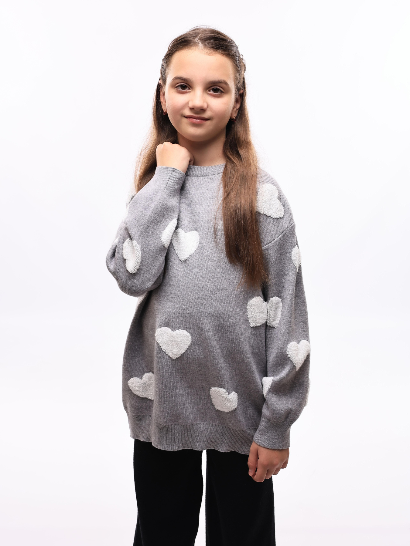 Светр для дівчинки підлітка Сірий LUMO модель 688326 Фото