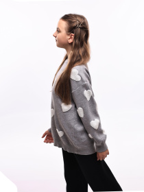 Светр для дівчинки підлітка Сірий LUMO модель 688326 Фото