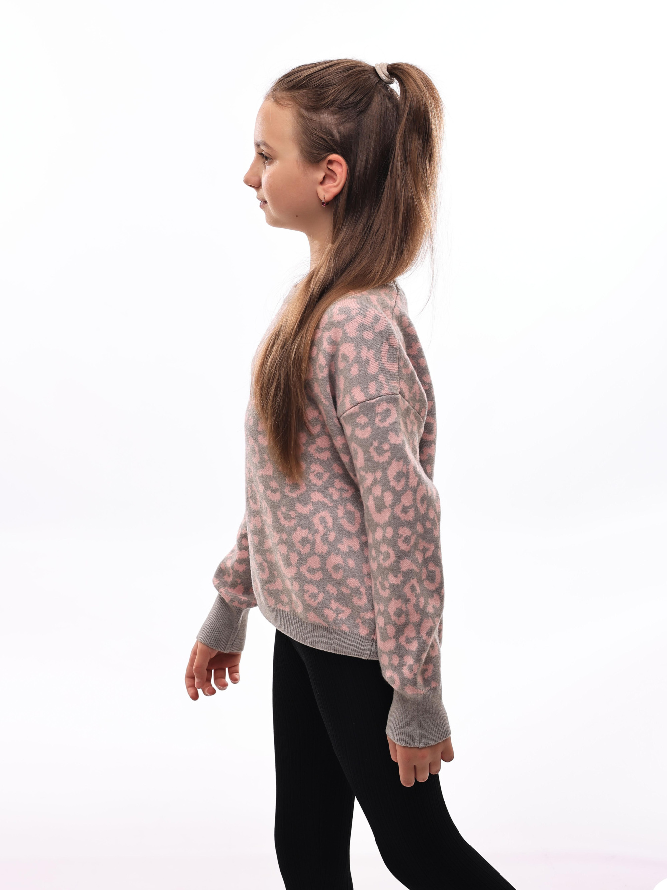 Свитер для девочки подростка Светло-серый LUMO модель 690141 Фото