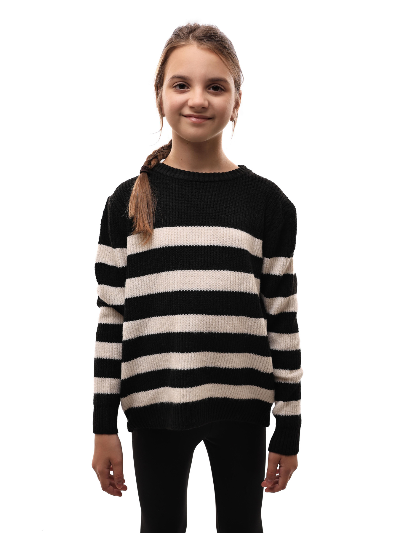 Светр для дівчинки підлітка Чорний STREAM модель 689174 Фото