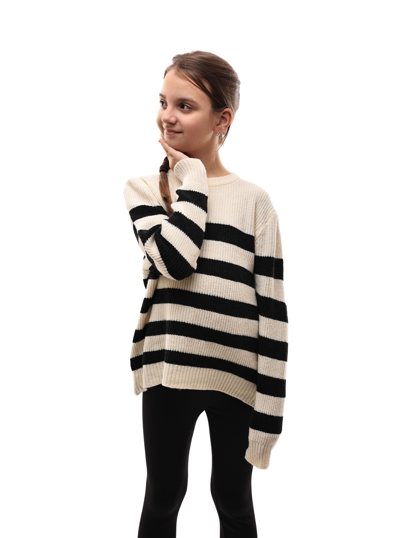 Свитер для девочки подростка Бежевый STREAM модель 689176 Фото