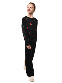 Свитер для девочки подростка Чёрный LUMO модель 690140 Фото