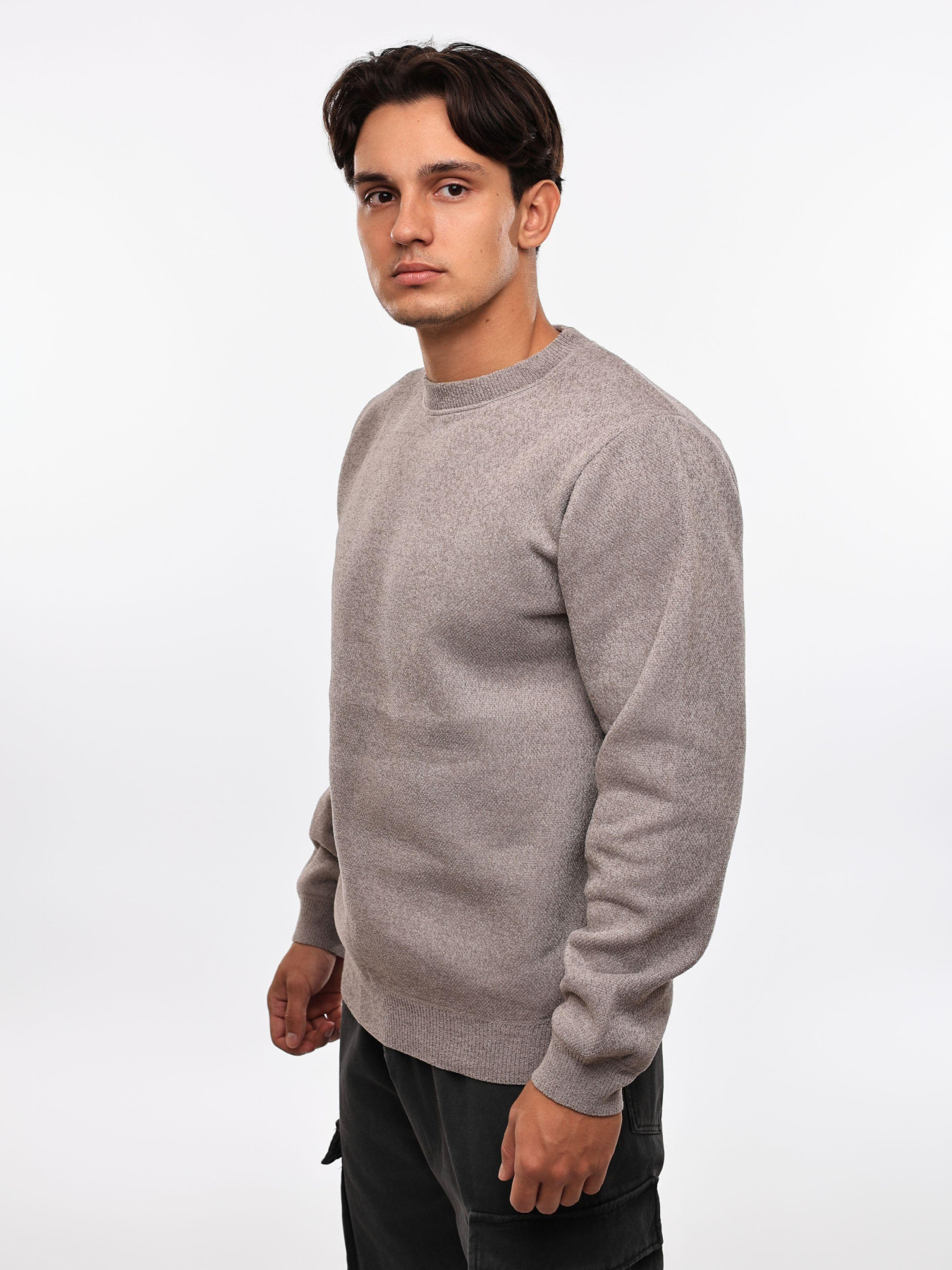 Свитер мужской Светло-серый STREAM модель 691013 Фото