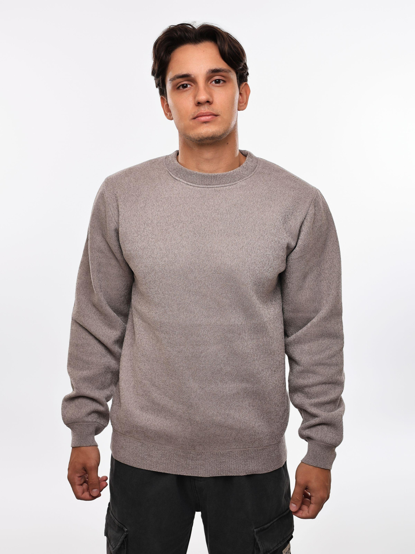 Свитер мужской Светло-серый STREAM модель 691013 Фото