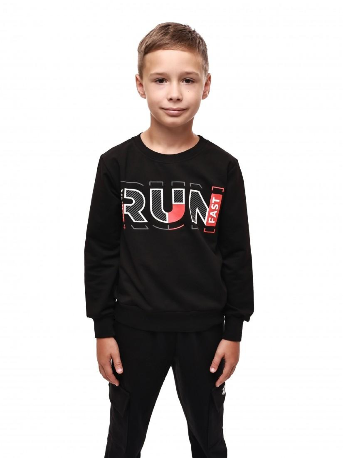 Свитшот для мальчика подростка Чёрный STREAM модель 683723 Фото