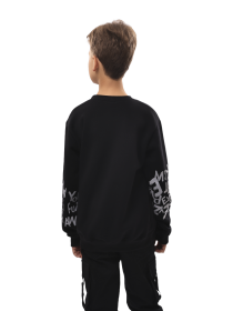 Свитшот для мальчика подростка Чёрный STREAM модель 695609 Фото