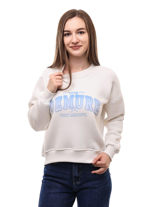 Свитшот женский Молочный LOOK SWEET модель 702980 Фото