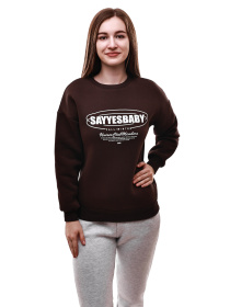 Свитшот женский Тёмно-коричневый LUMO модель 700698 Фото