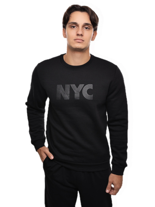 Свитшот мужской Чёрный GARMENT RESOURCES модель 646115 Фото