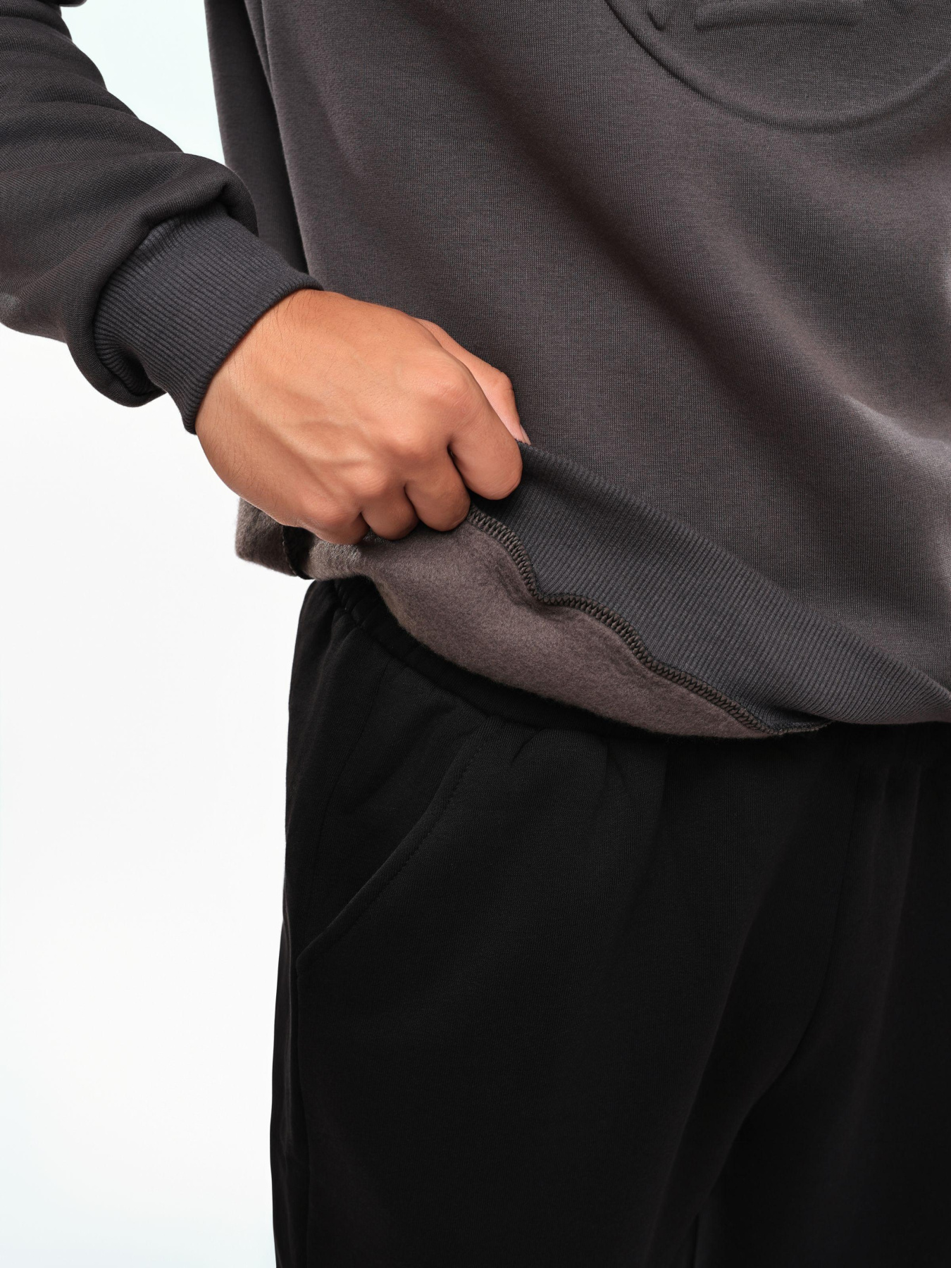 Свитшот мужской Серый LIKE модель 694612 Фото