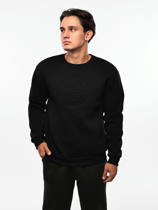 Свитшот мужской Чёрный LIKE модель 694842 Фото