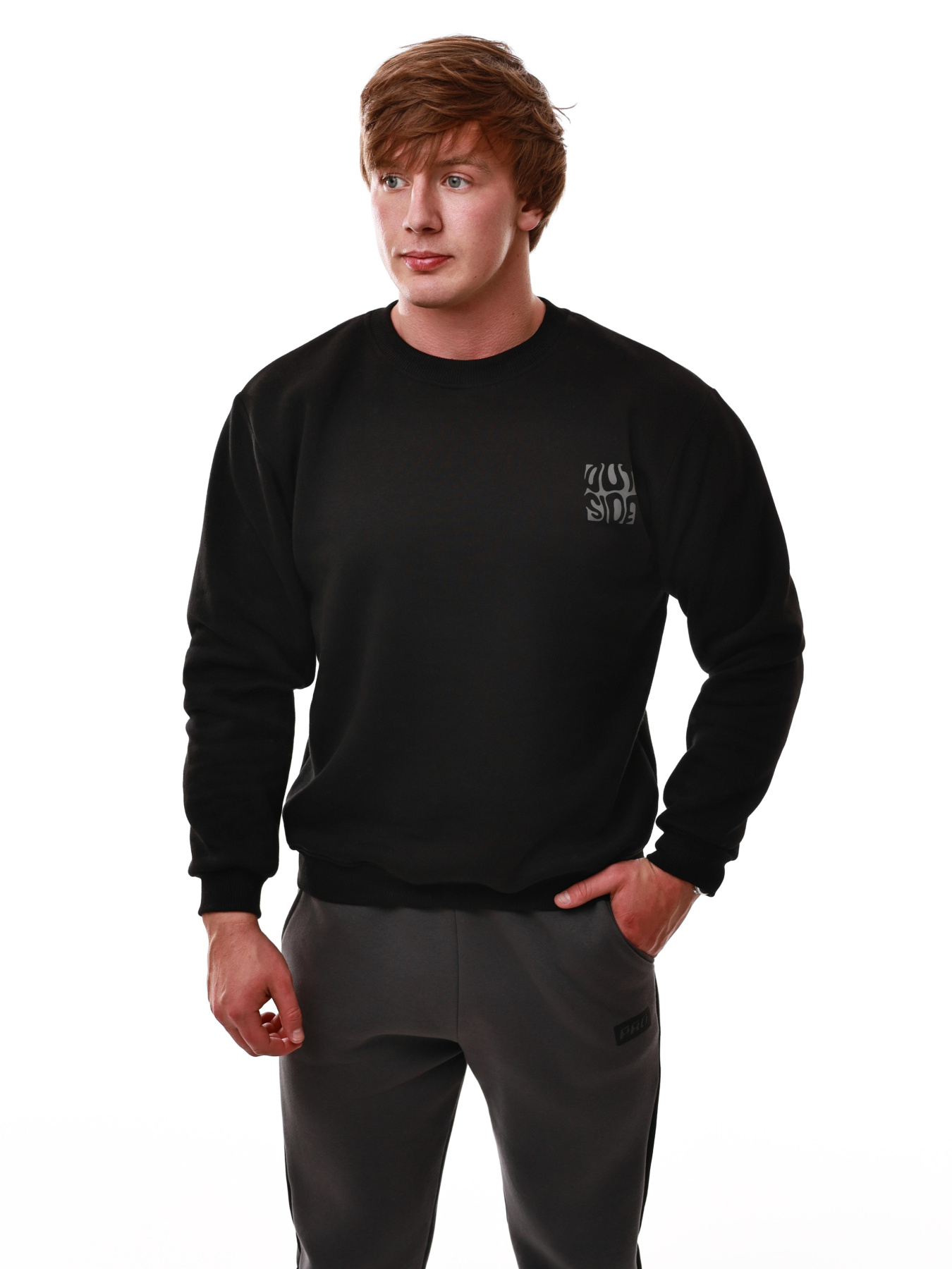 Свитшот мужской Чёрный STREAM модель 693318 Фото