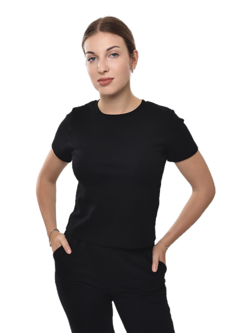 Футболка женская Чёрный LUMO модель 685937 Фото