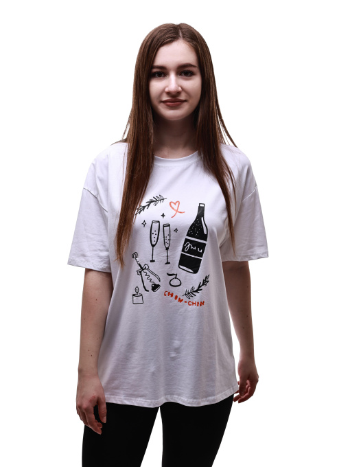 Футболка женская Белый LUMO модель 696615 Фото