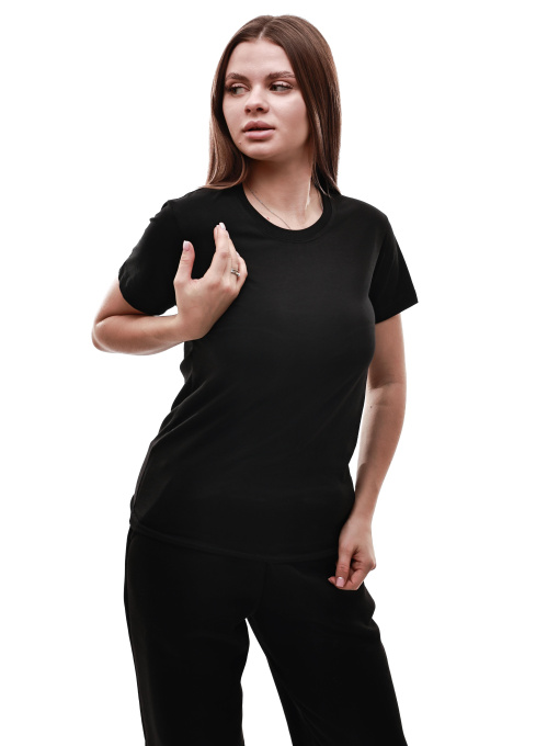 Футболка женская Чёрный LOOK SWEET модель 707848 Фото