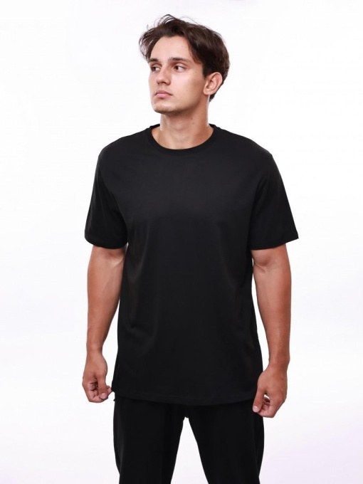 Футболка мужская Чёрный BEKI модель 689740 Фото