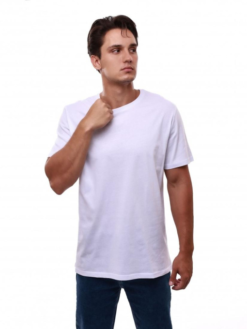 Футболка мужская Белый BEKI модель 689741 Фото