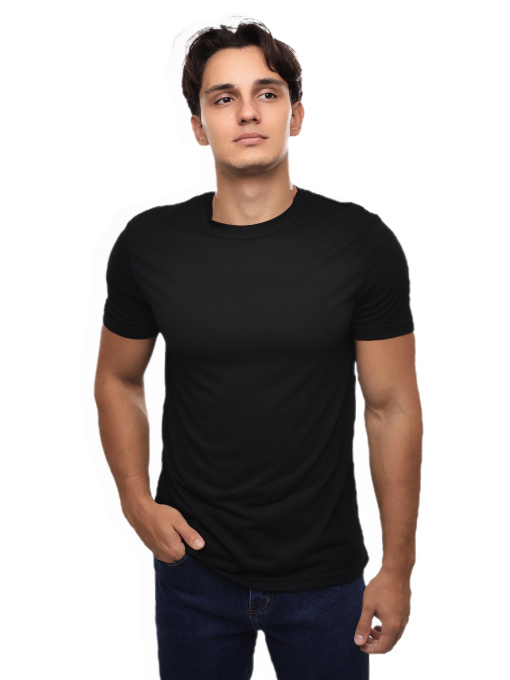 Футболка мужская Чёрный LUMO модель 686308 Фото