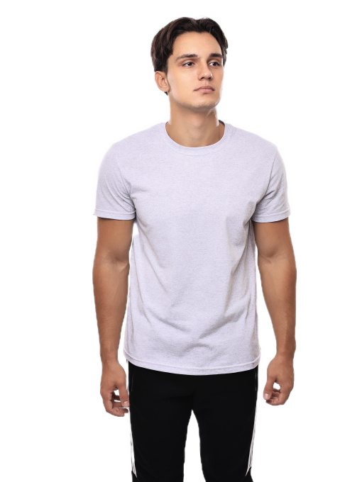 Футболка мужская Светло-серый LUMO модель 686311 Фото