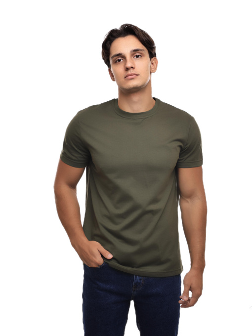 Футболка мужская Хаки LUMO модель 686312 Фото