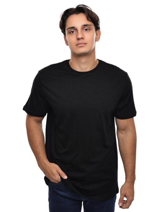 Футболка мужская Чёрный BEKI модель 689761 Фото