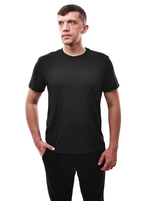 Футболка мужская Чёрный LUMO модель 698429 Фото