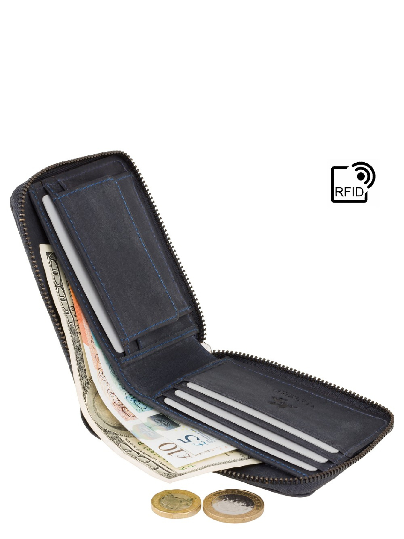 Кошелек Visconti Apache модель 702 OIL BLUE Фото