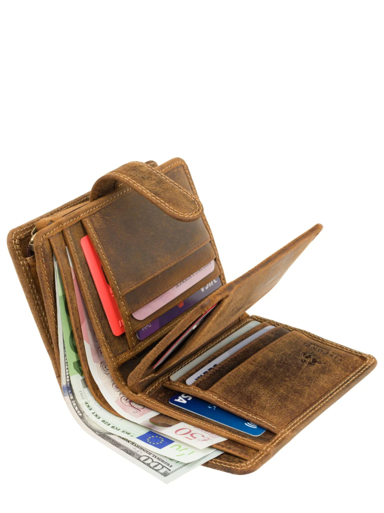 Портмоне Visconti Carbine модель 730 OIL TAN Фото