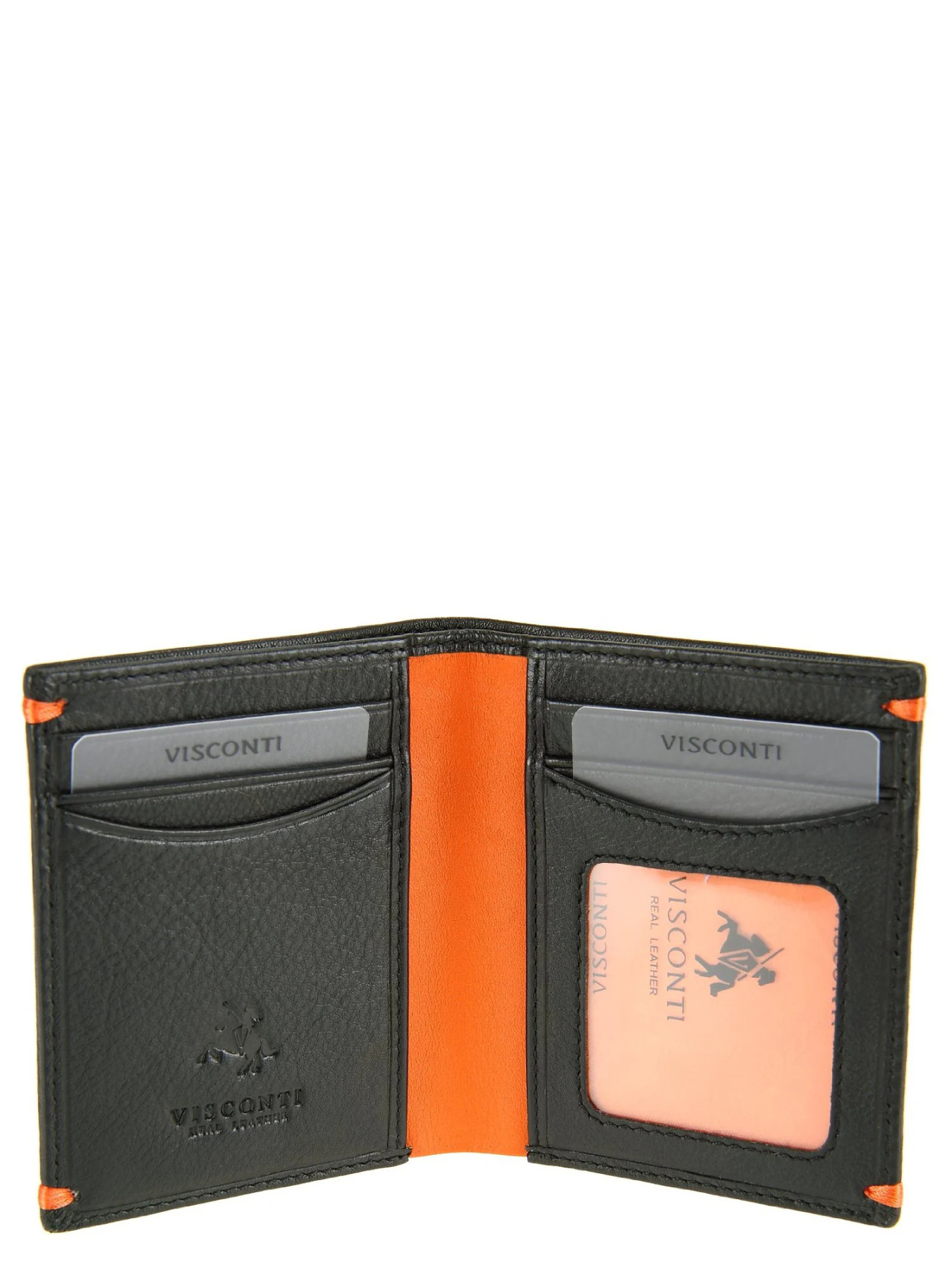 Кошелек Visconti Thun модель AP60 BLK/ORG Фото