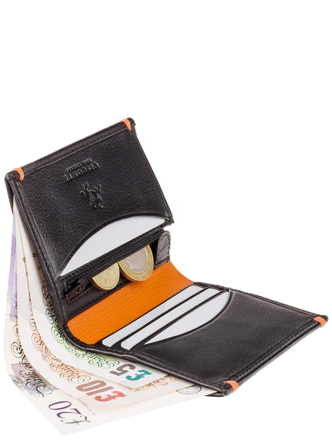 Кошелек модель AP61 BLK/ORG Фото