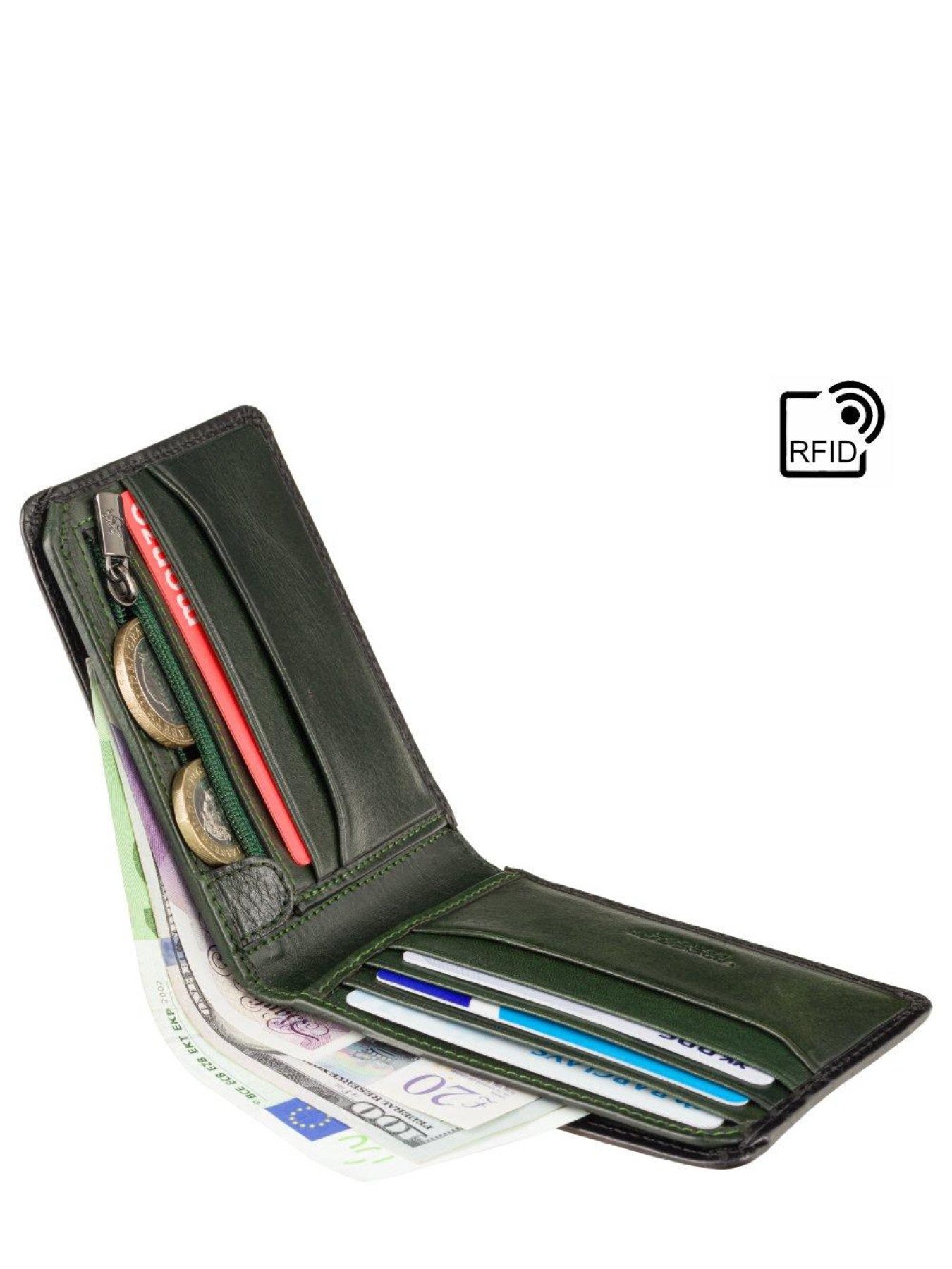 Кошелек Visconti Roland модель AT63 GREEN Фото