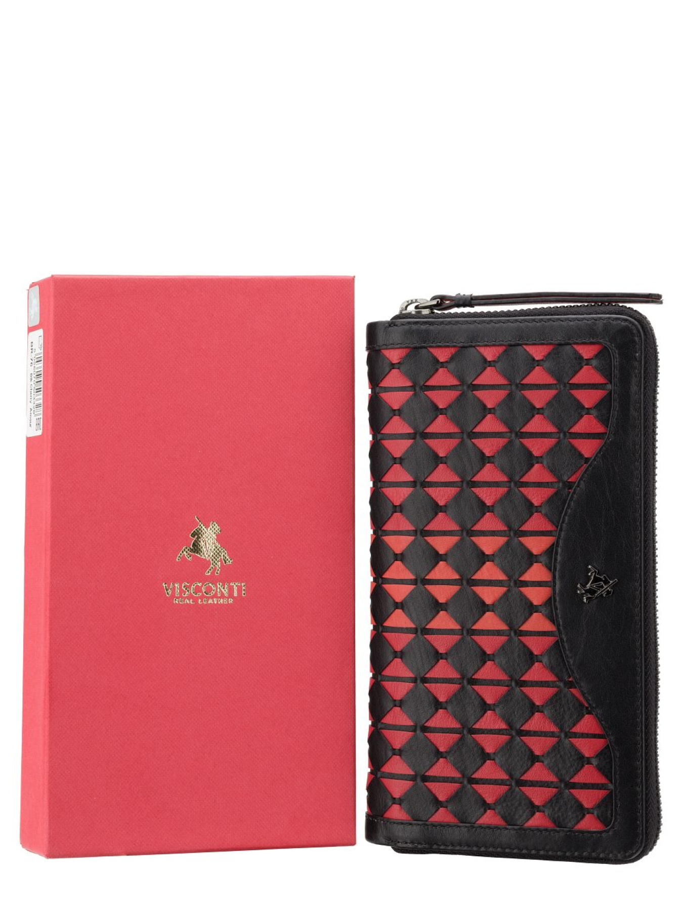 Гаманець модель BR76 BLK/CHERRY Фото