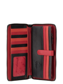 Гаманець модель BR76 BLK/CHERRY Фото