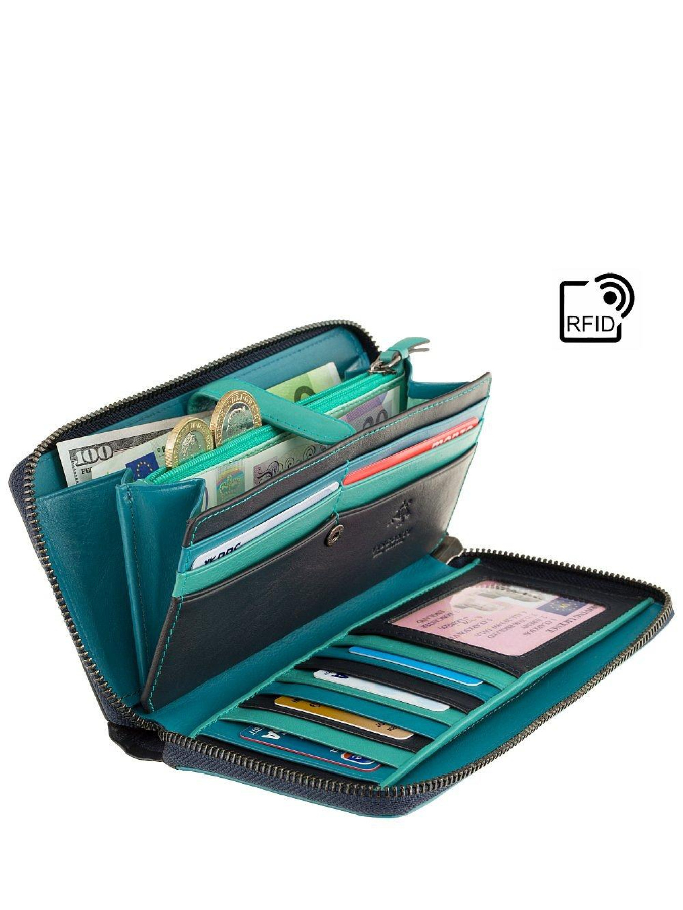 Гаманець Visconti модель BRC98 BLUE Фото