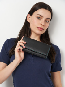 Гаманець модель CD21 BLK/AQUA Фото