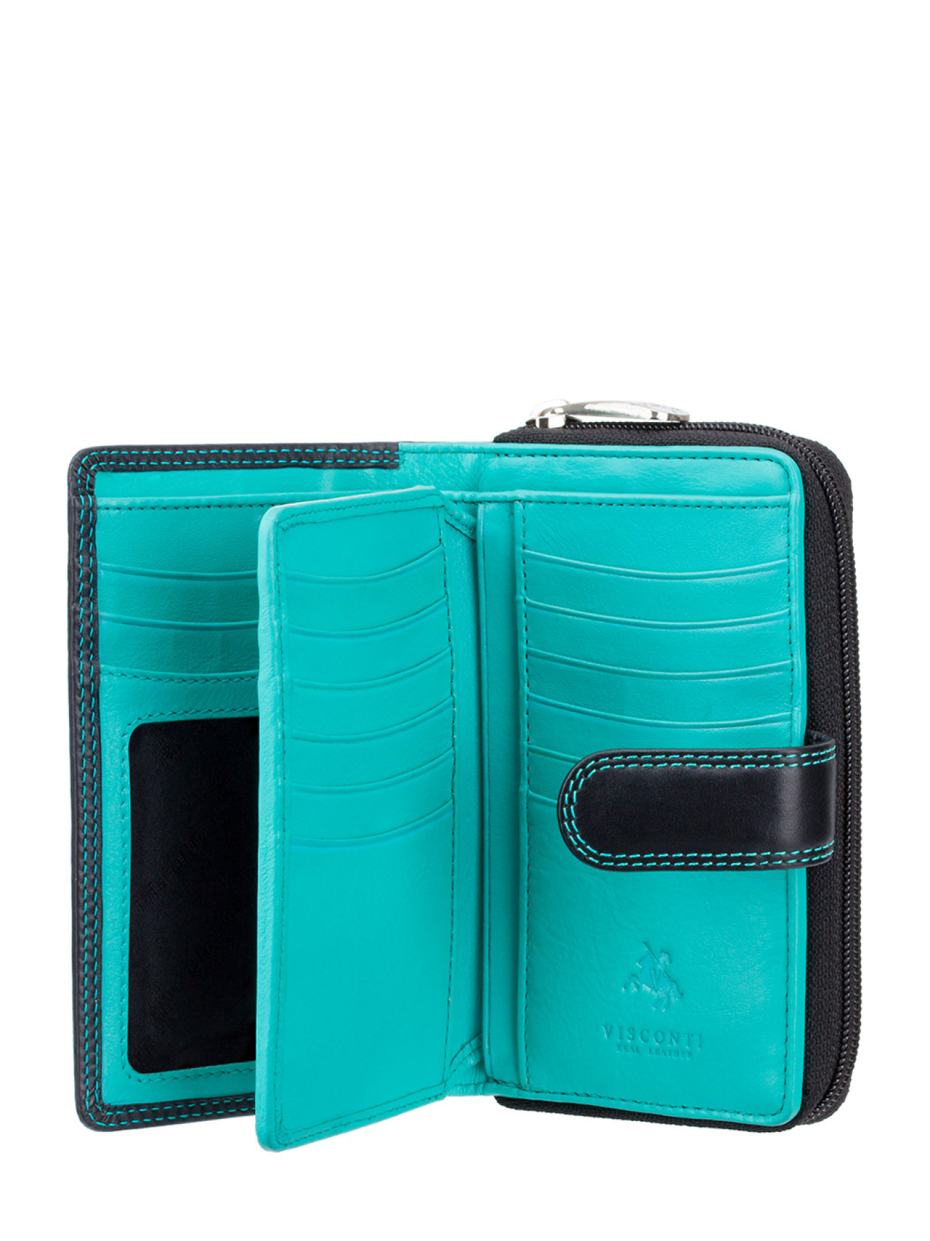 Портмоне модель CD22 BLK/AQUA Фото