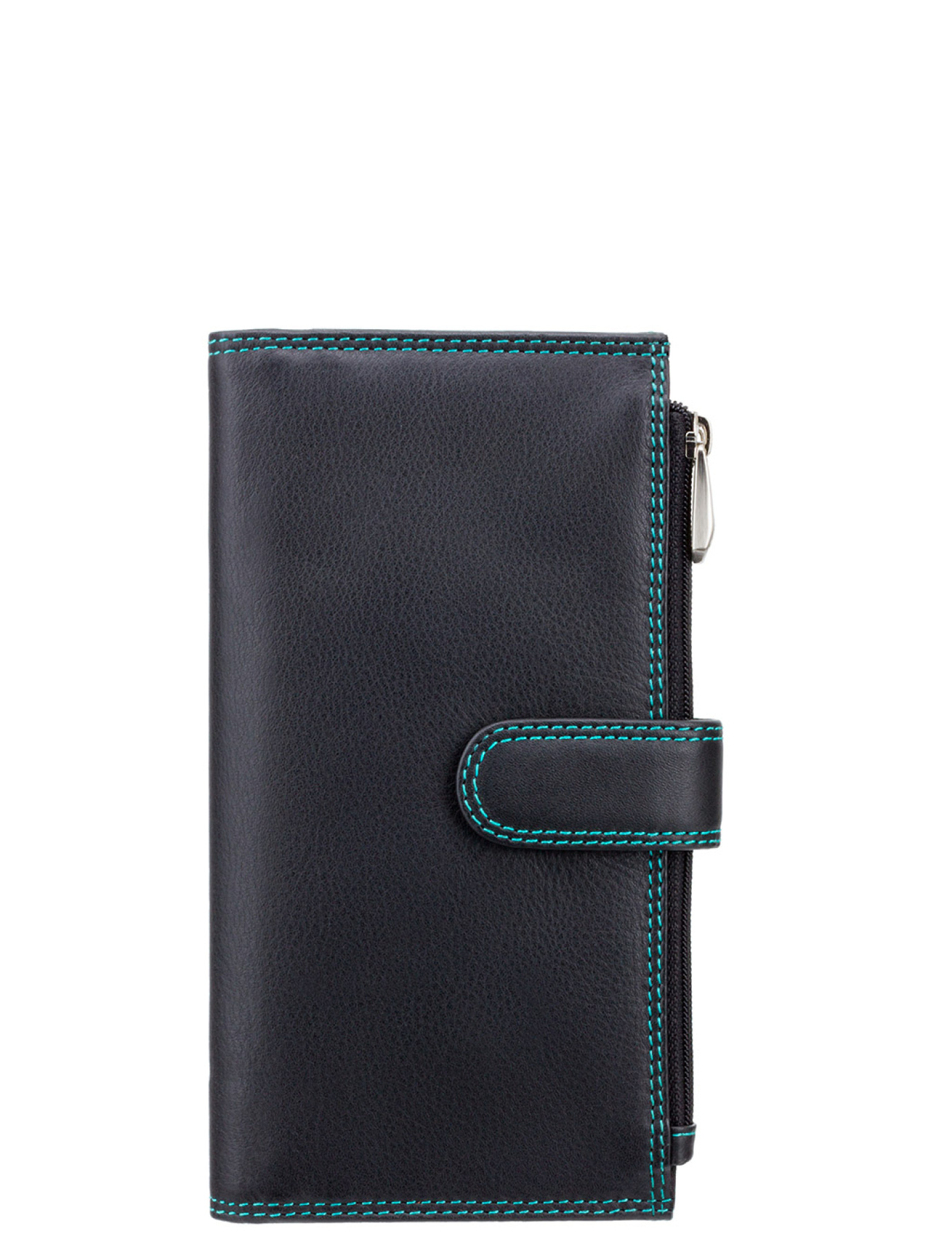 Гаманець Visconti модель CD23 BLK/AQUA Фото