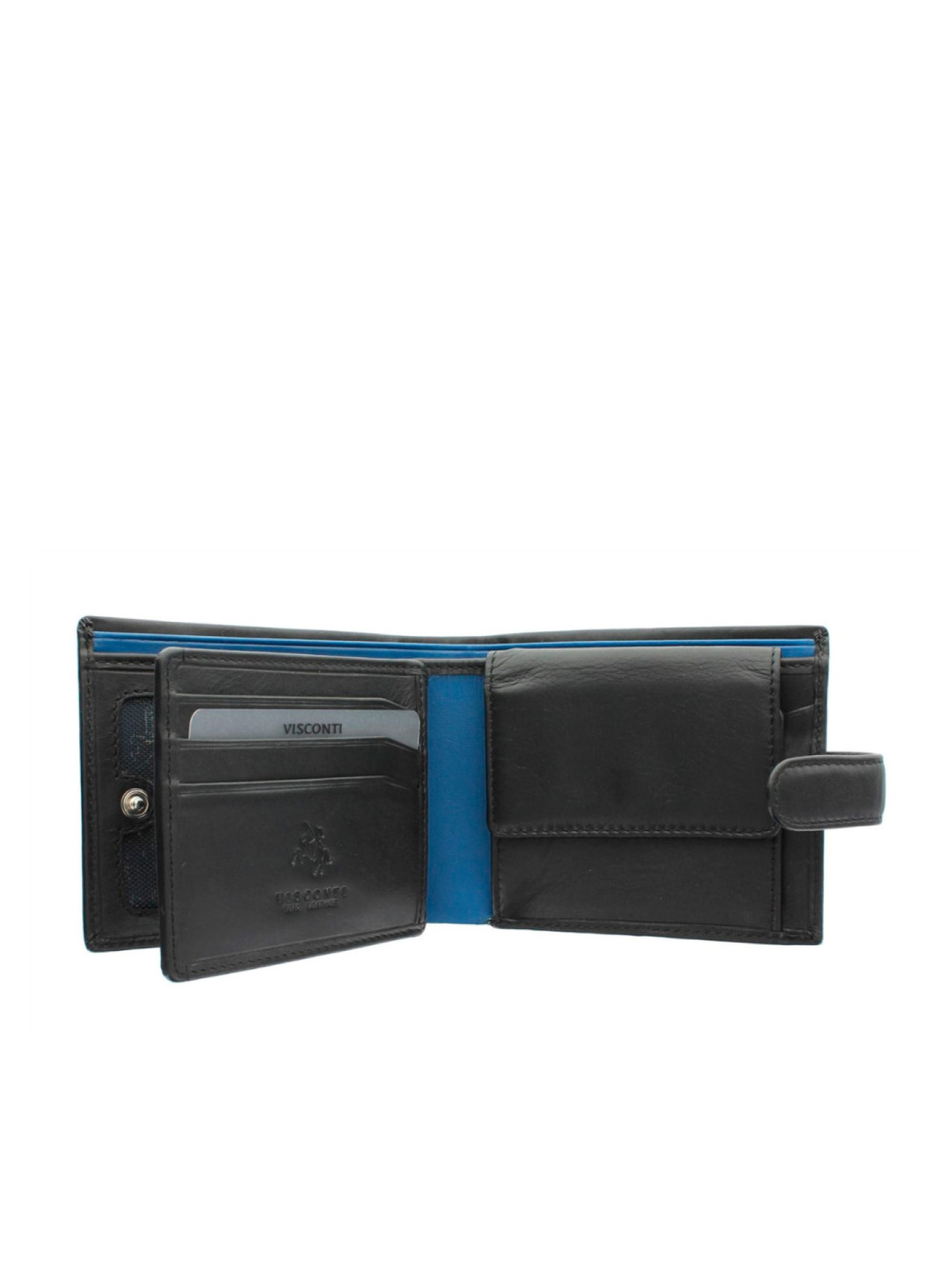 Портмоне модель PM102 BLK/BLUE Фото