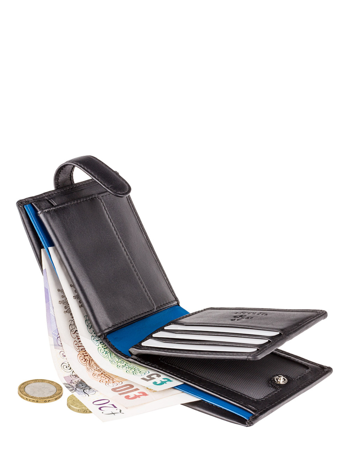 Портмоне модель PM102 BLK/BLUE Фото