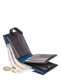 Портмоне модель PM102 BLK/BLUE Фото