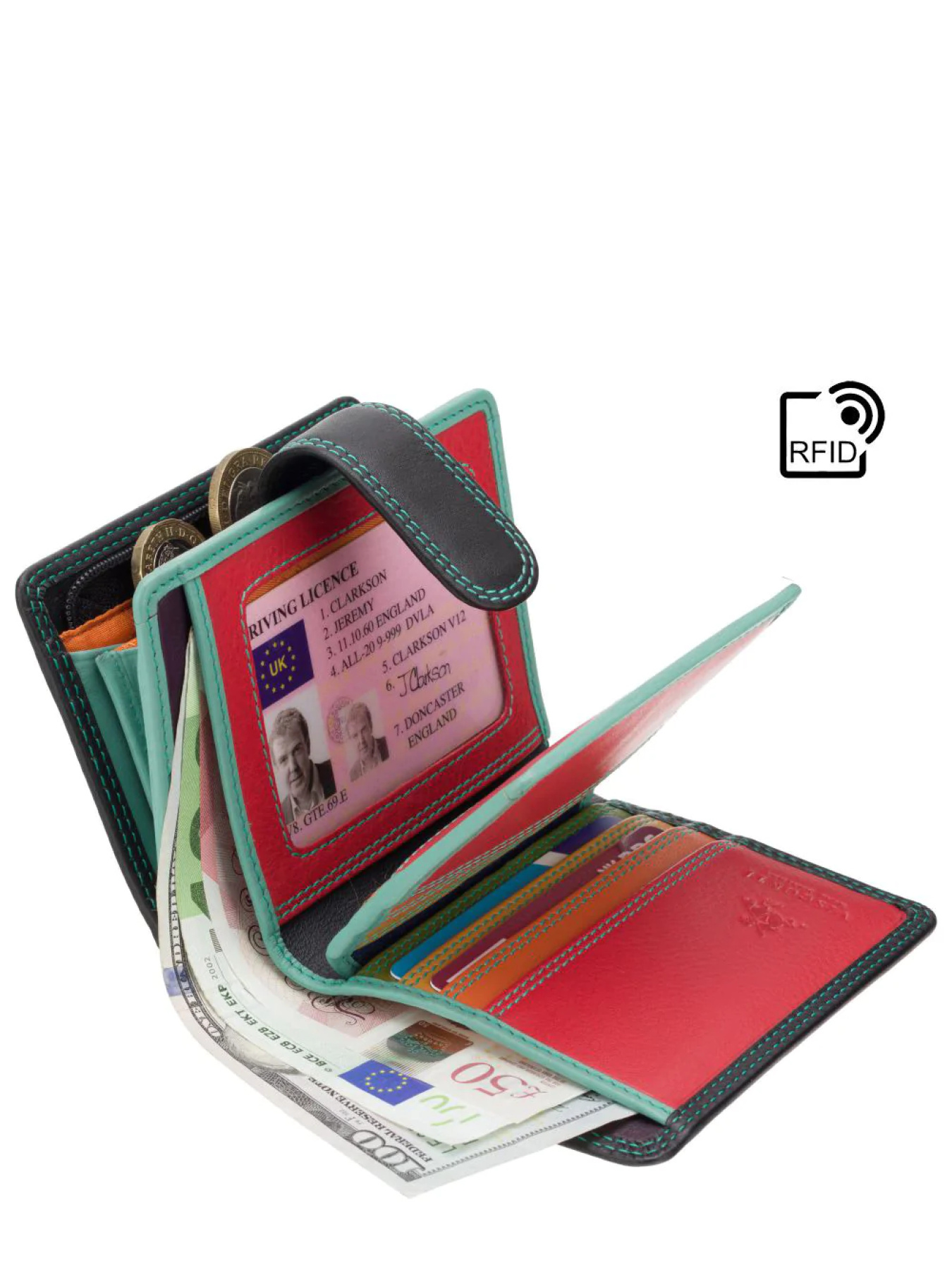 Портмоне Visconti модель RB40 BLK/RHUMBA Фото