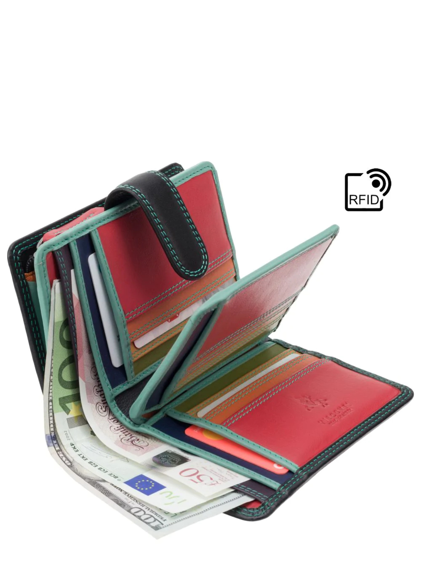 Портмоне Visconti модель RB51 BLK/RHUMBA Фото