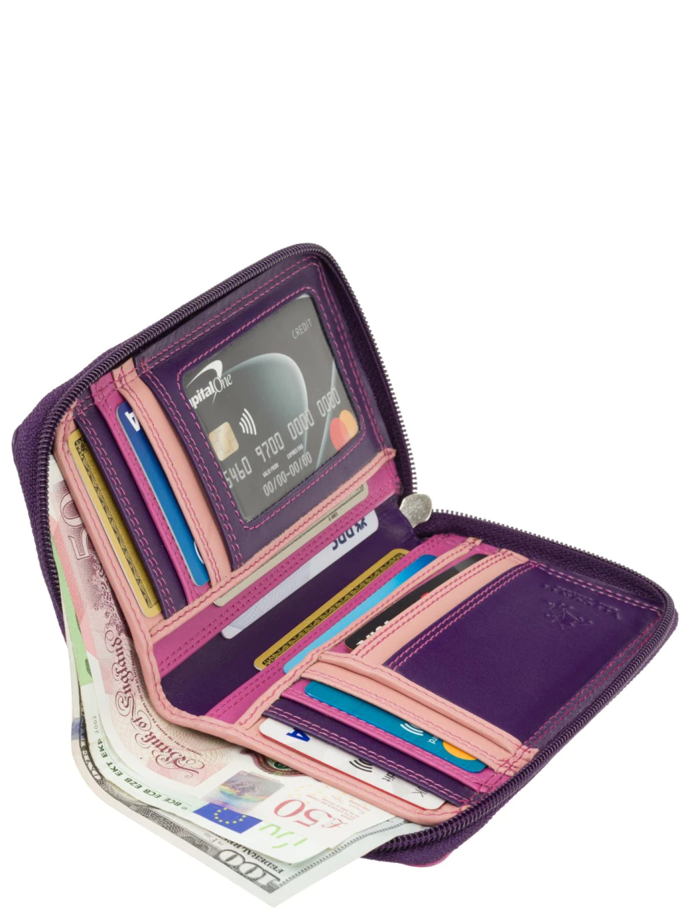 Портмоне Visconti модель RB98 BERRY MULTI Фото