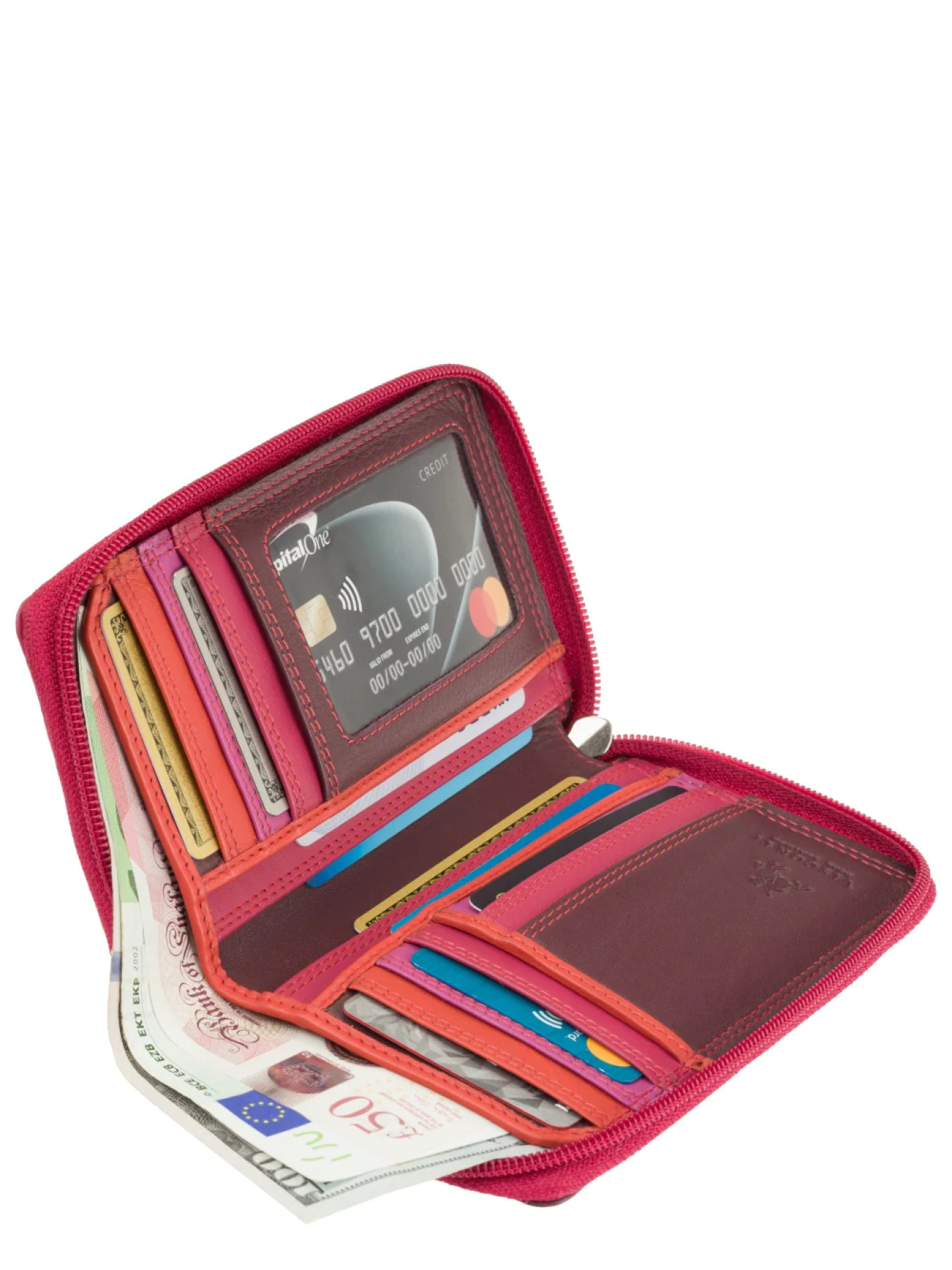 Портмоне Visconti модель RB98 PLUM MULTI Фото