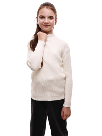 Гольф вязаный для девочки подростка Молочный LUMO модель 689085 Фото