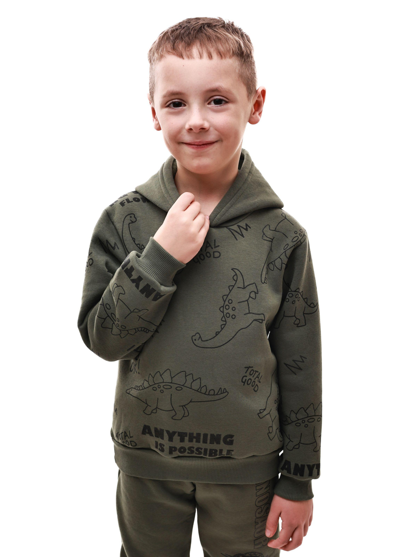 Толстовка для мальчика Хаки STREAM модель 695606 Фото